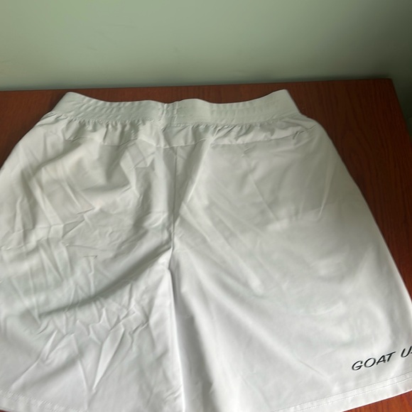 Men's GOAT White Shorts with Embroidered Flag - Picture 2 of 6
